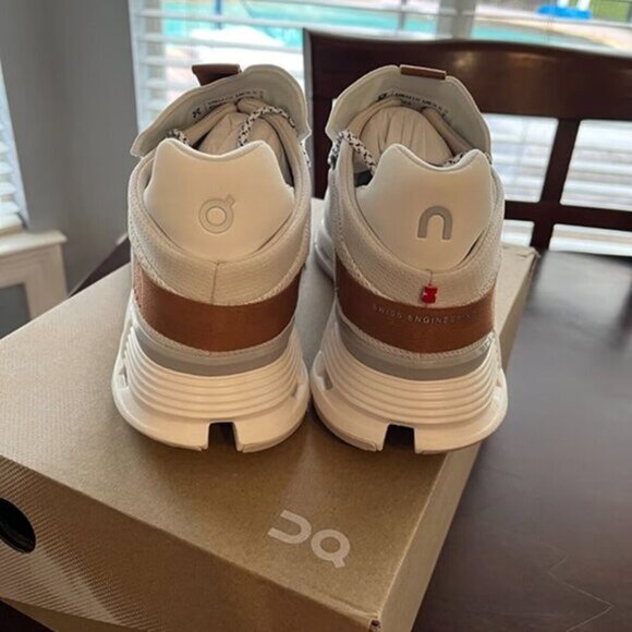 ON Running Cloudnova Women Shoes White Pearl - Picture 4 of 4